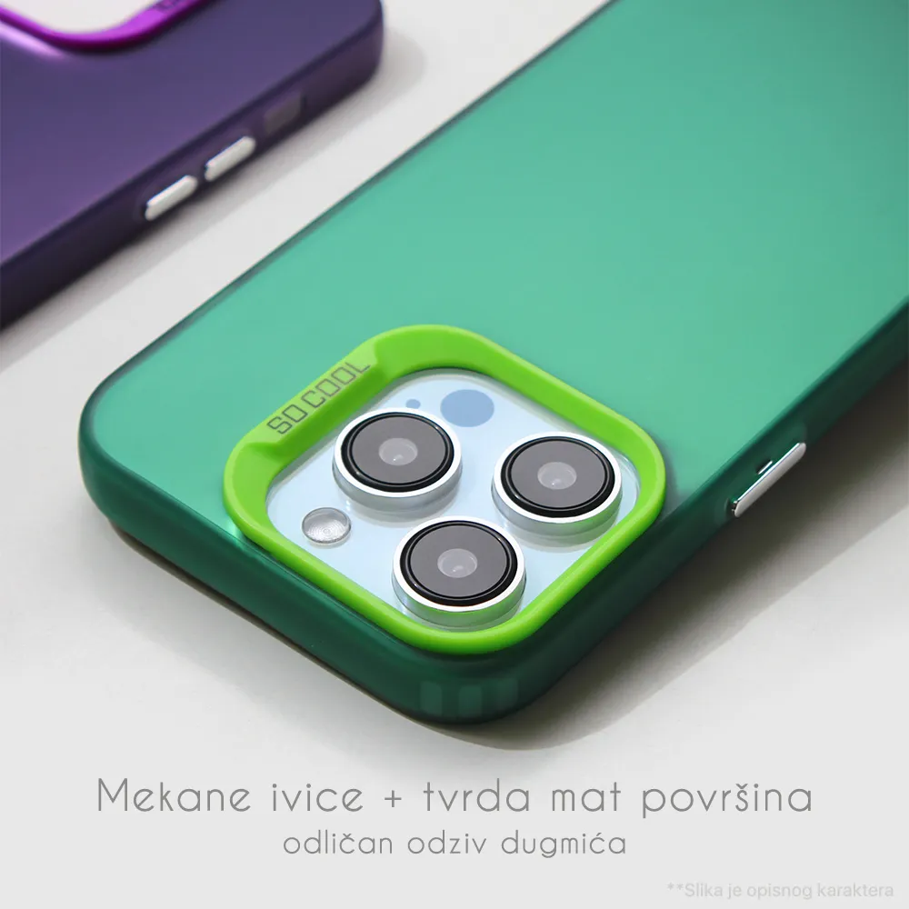 Maska Clear za iPhone 16 6.1 zelena