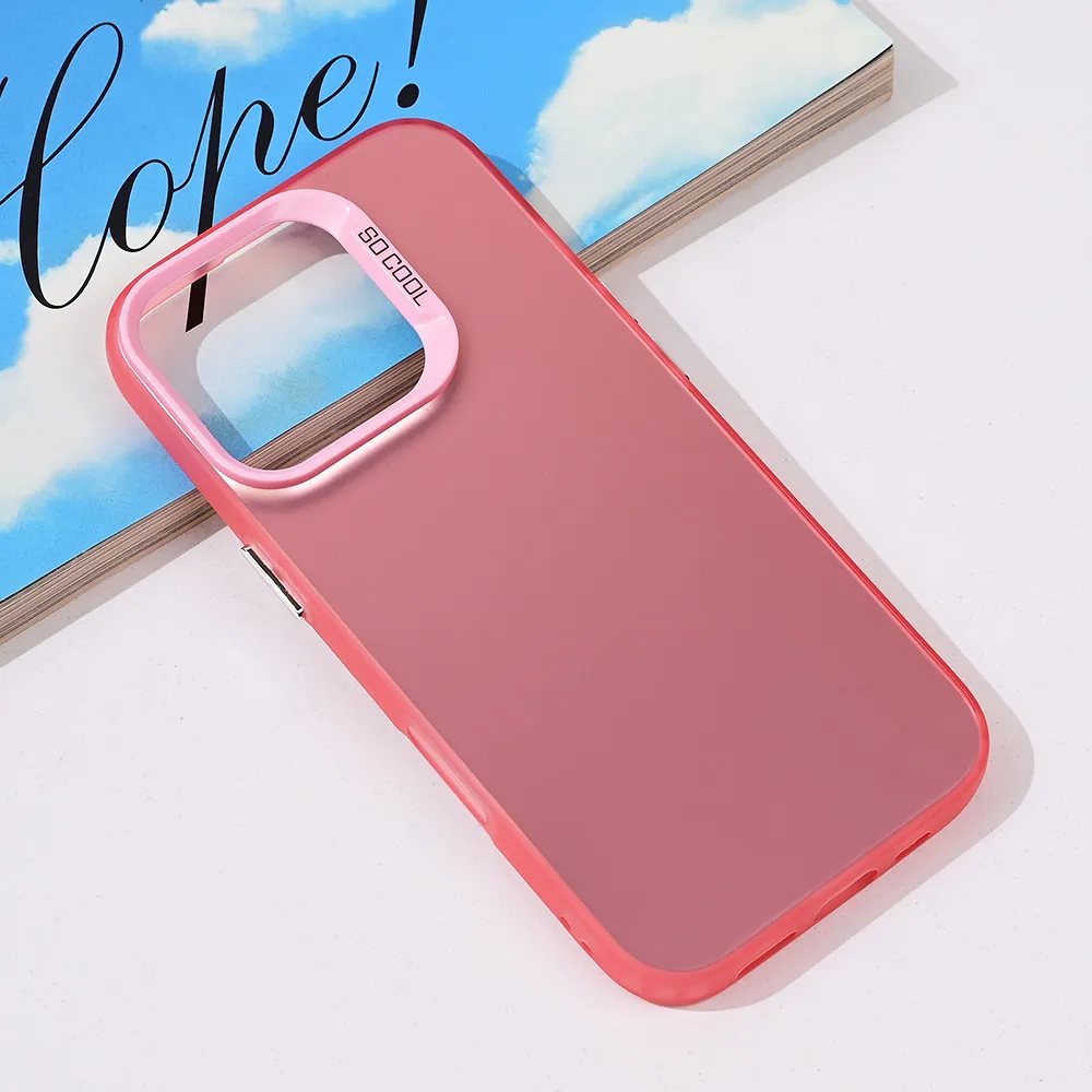 Maska Clear za iPhone 16 Pro 6.3 roze