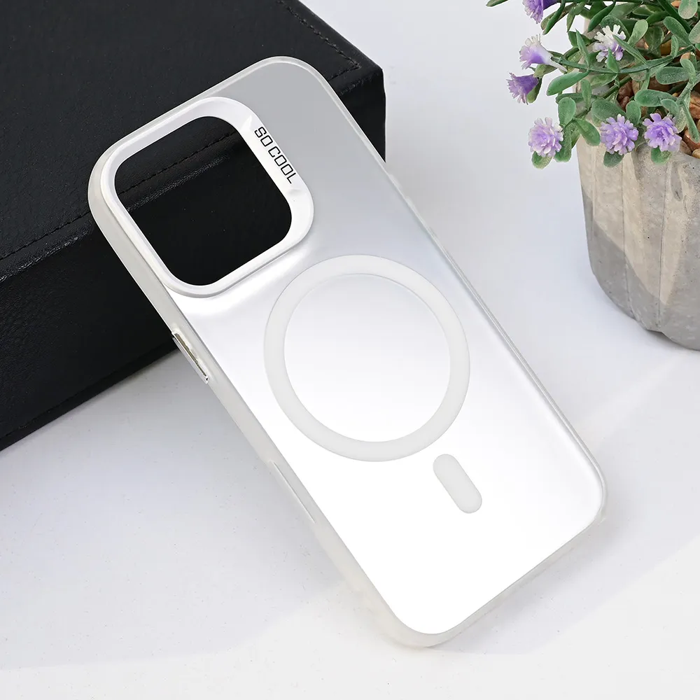 Maska Magsafe Clear za iPhone 16 Pro 6.3 srebrna
