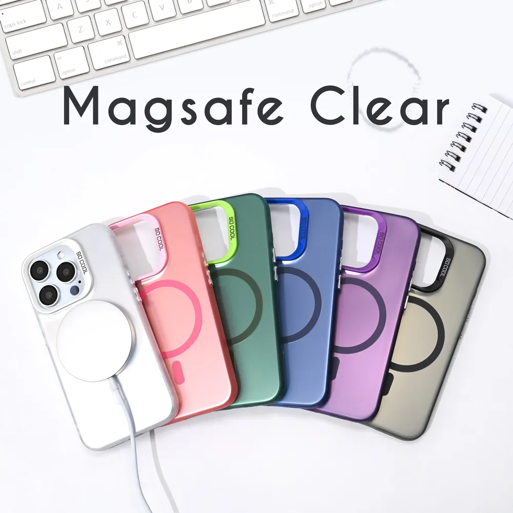Maska Magsafe Clear za iPhone 16 Pro Max 6.9 zelena