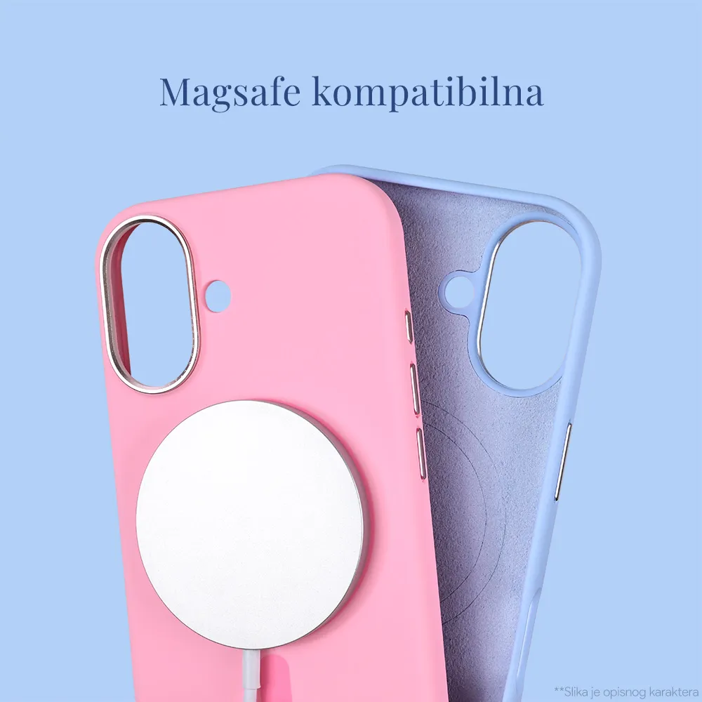 Maska Magsafe Matte Color iPhone 15 Pro 6.1 roze