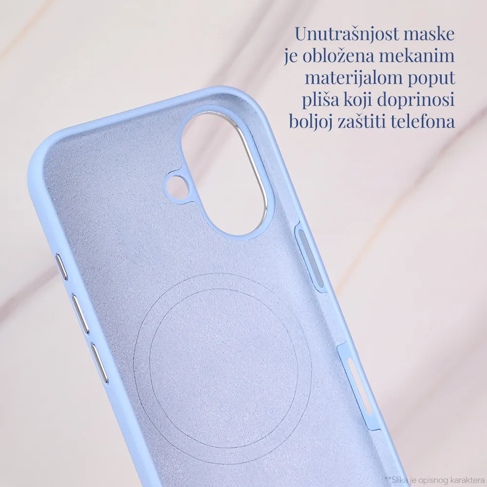 Maska Magsafe Matte Color iPhone 16 6.1 tamno plava