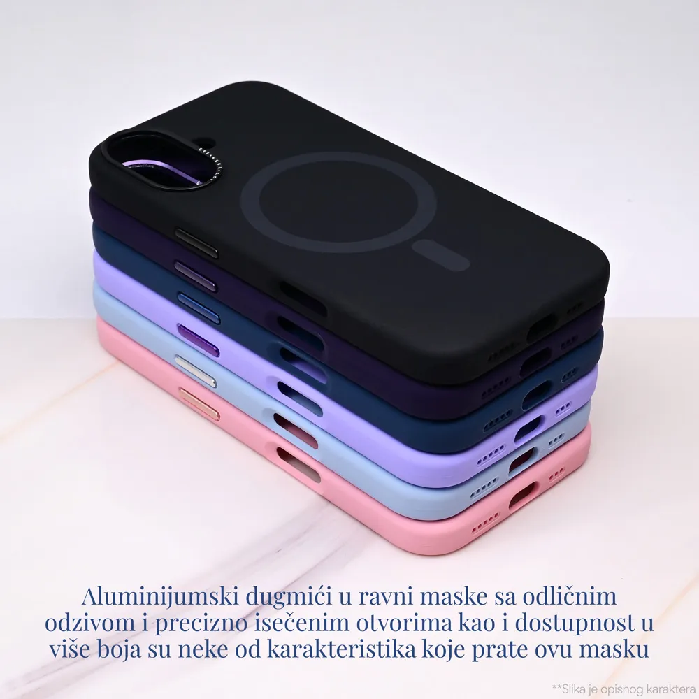 Maska Magsafe Matte Color iPhone 16 6.1 tamno plava