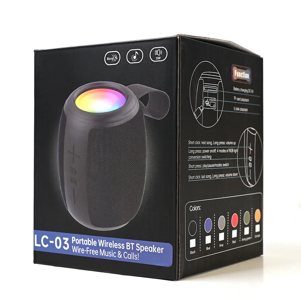 Bluetooth zvucnik LC-03 5W crni