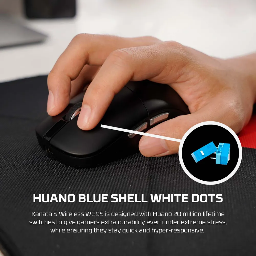 Mis Wireless Gaming Fantech WG9S Kanata S crni