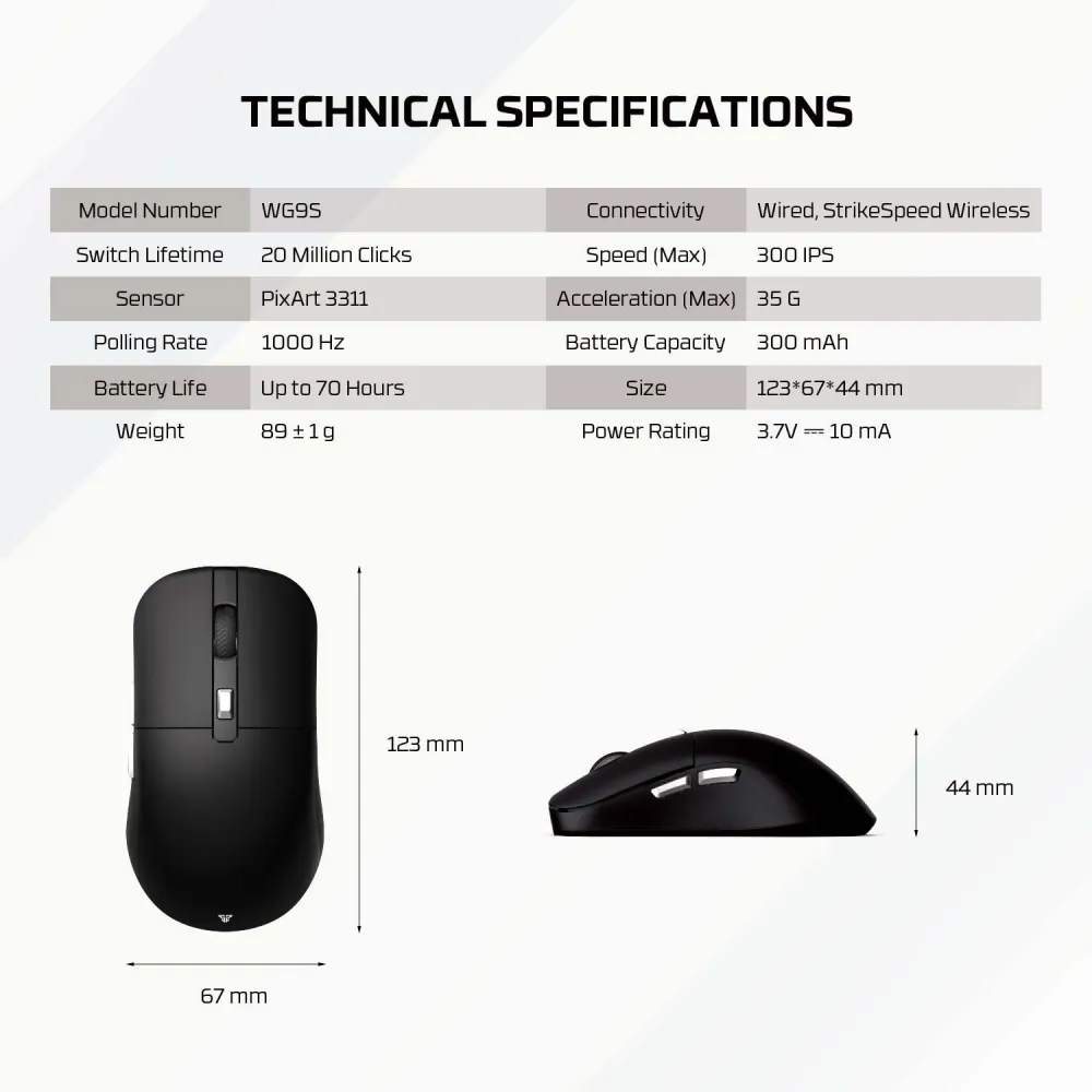 Mis Wireless Gaming Fantech WG9S Kanata S crveni
