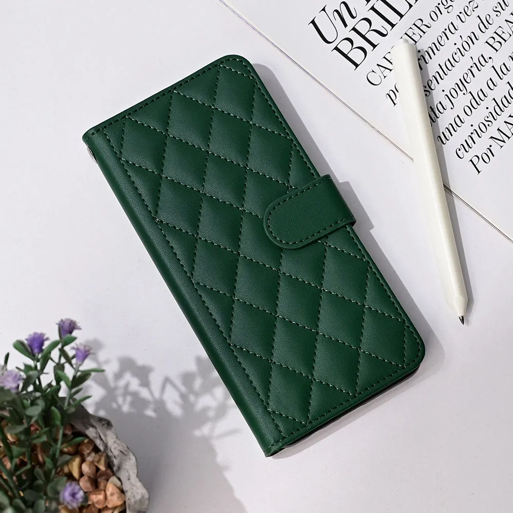 Maska Wallet Romb za Honor X6b zelena