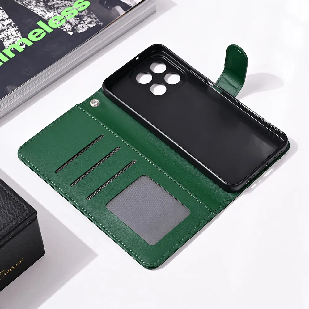 Maska Wallet Romb za Honor X6b zelena