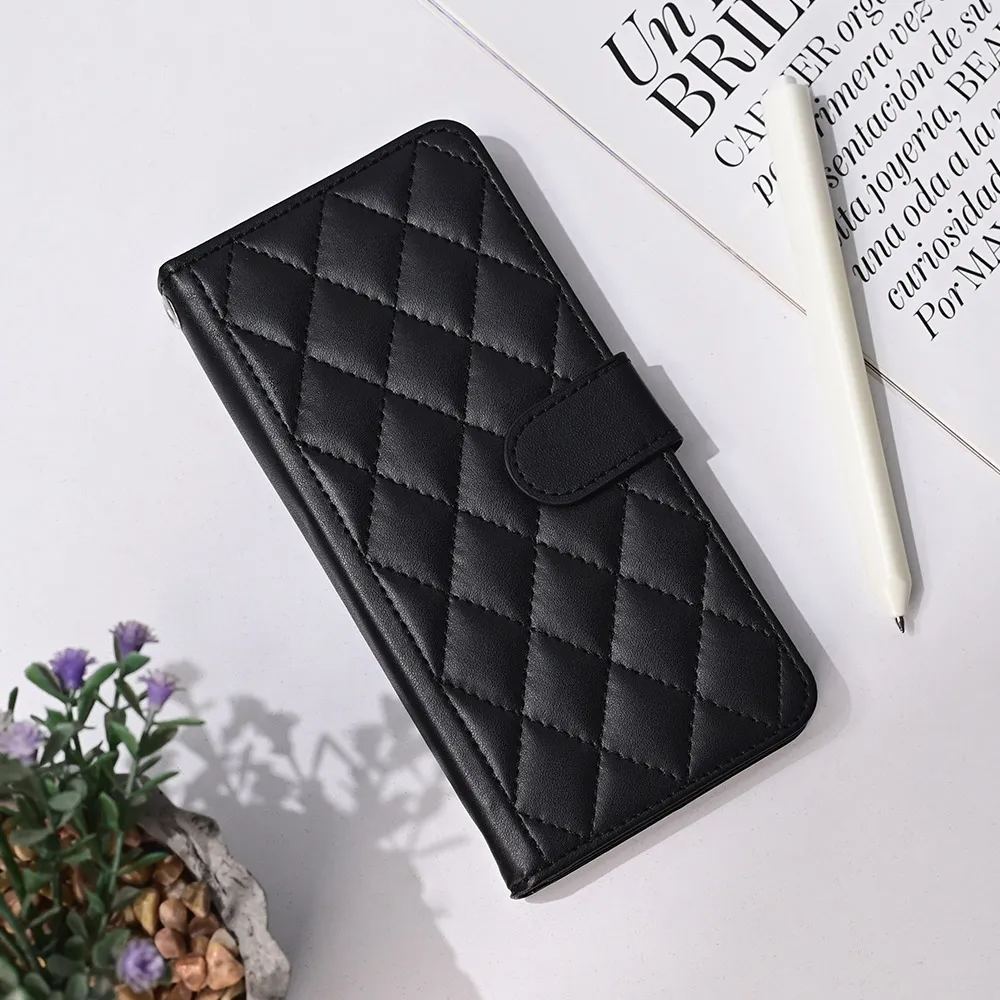 Maska Wallet Romb za Samsung A055F Galaxy A05 crna