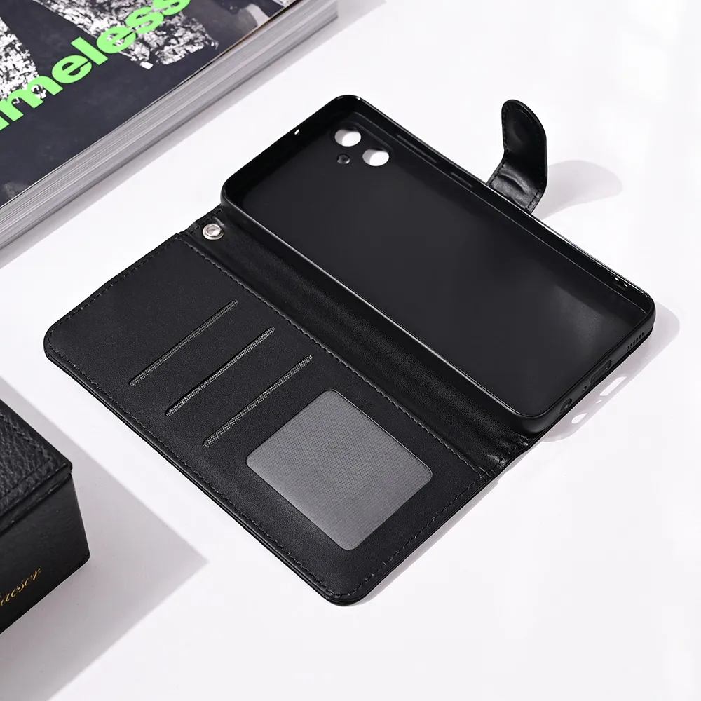 Maska Wallet Romb za Samsung A055F Galaxy A05 crna