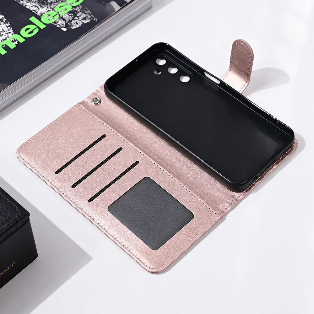 Maska Wallet Romb za Samsung A156B Galaxy A15G 5G roze