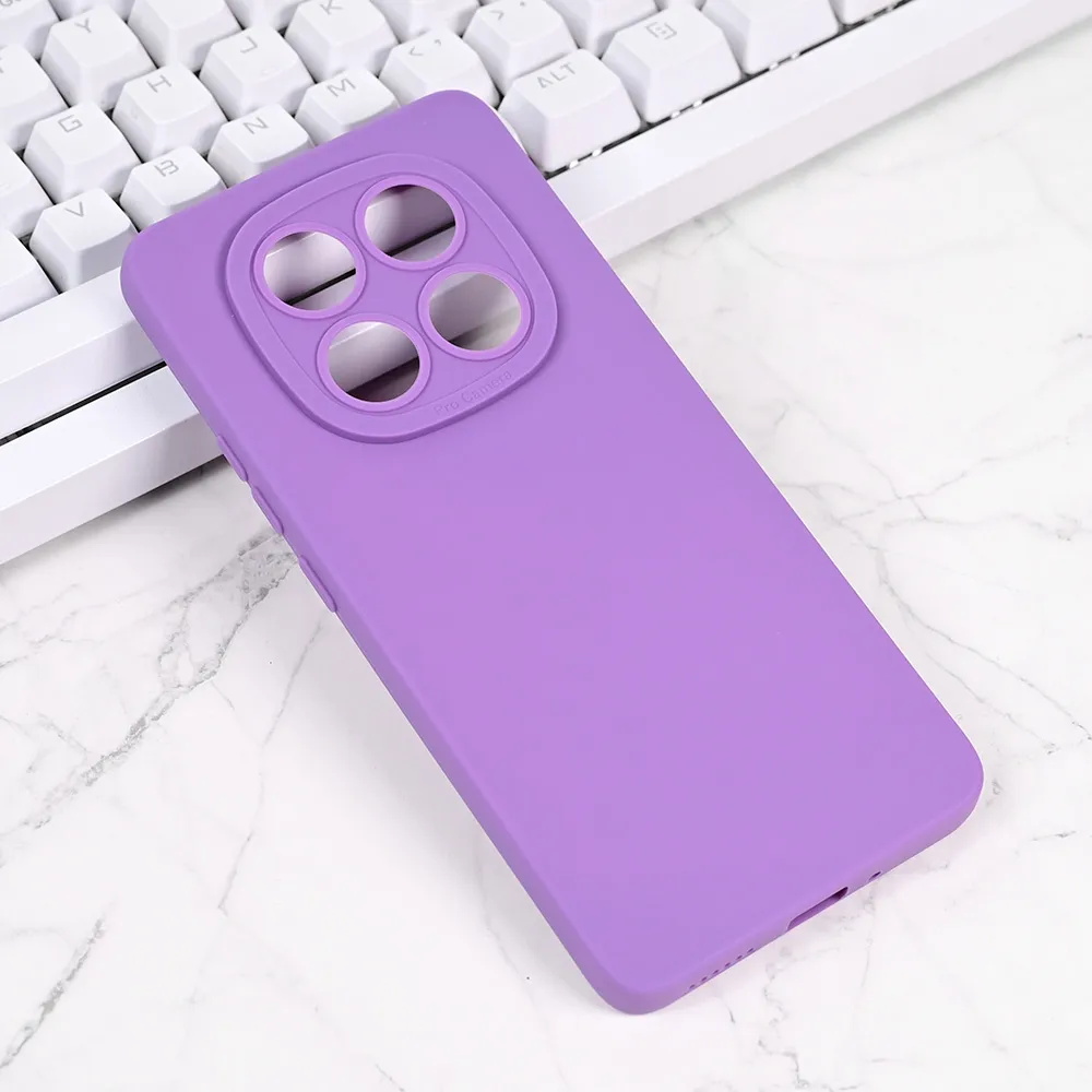 Maska Silikon Pro Camera za Xiaomi Redmi Note 14 Pro Plus ljubicasta