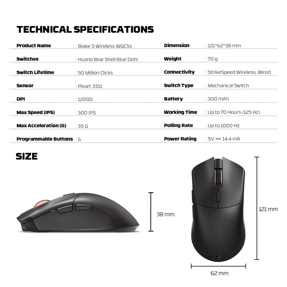 Mis Wireless Gaming Fantech WGC5S blake crni