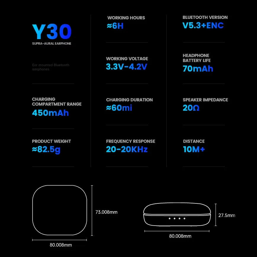Bluetooth slusalice Airpods Soke Y30 bez