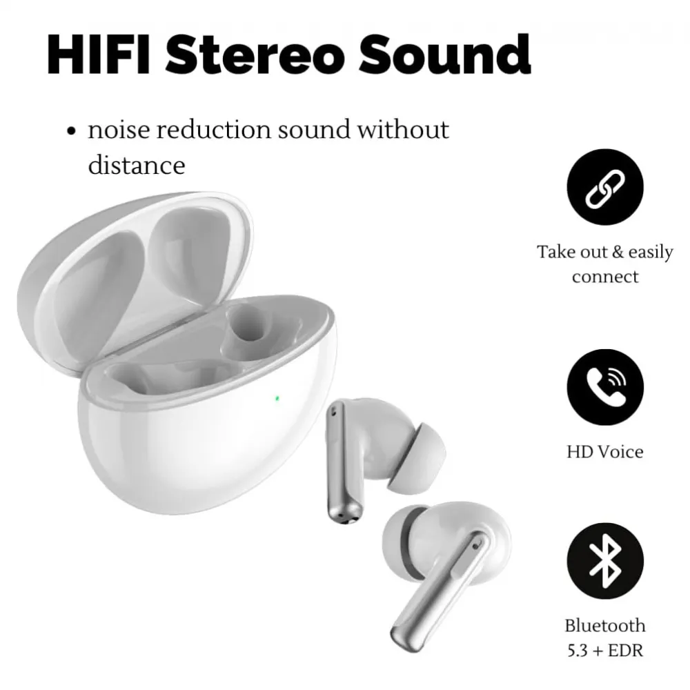 Bluetooth slusalice Airpods Soke XY-70 ANC bele