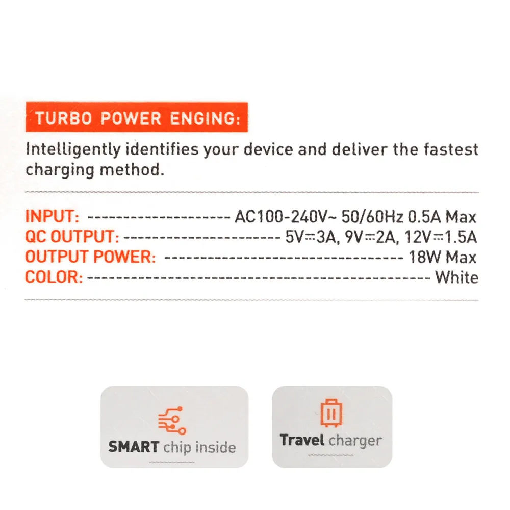 Kucni punjac LDNIO A1209Q QC3.0, 18W beli