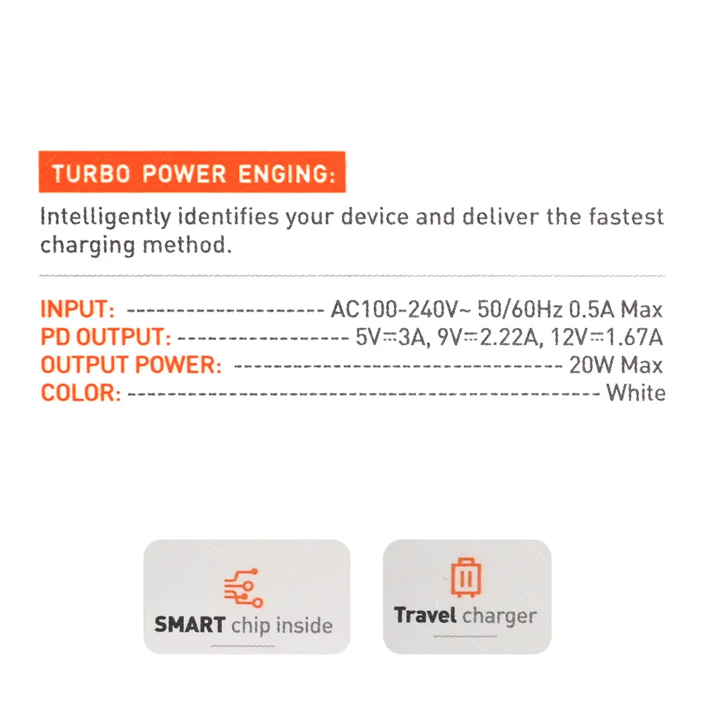 Kucni punjac LDNIO A1209C PD, 20W beli