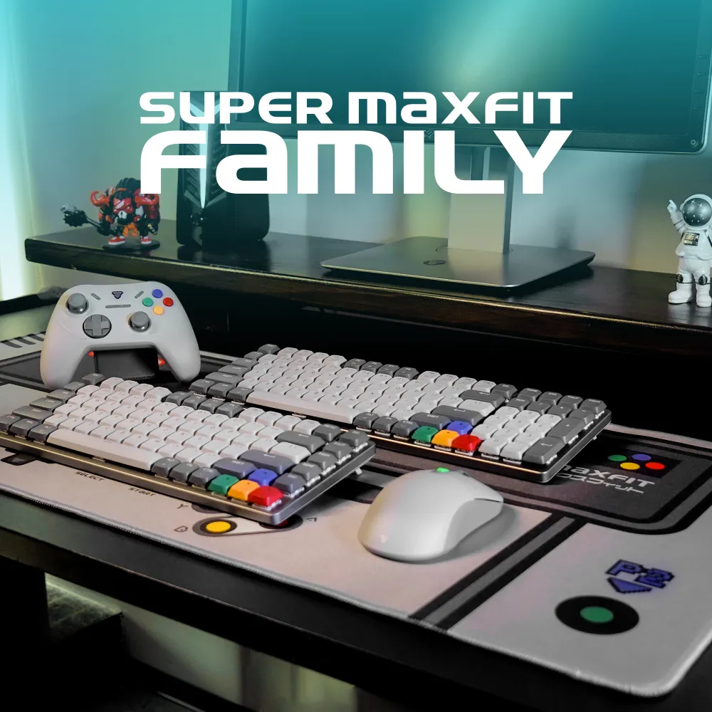 Tastatura Mehanicka Gaming Fantech MK916 RGB Maxfit AIR99 Wireless grey (brown switch)