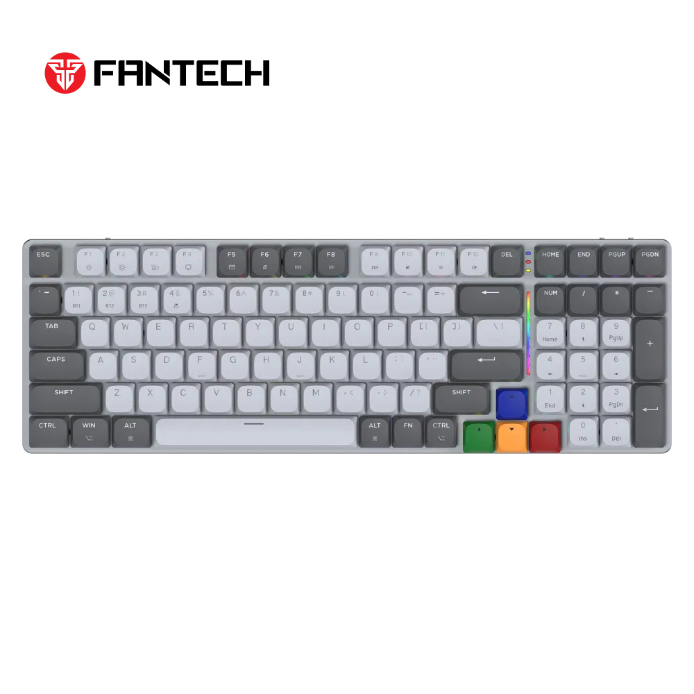 Tastatura Mehanicka Gaming Fantech MK916 RGB Maxfit AIR99 Wireless grey (brown switch)
