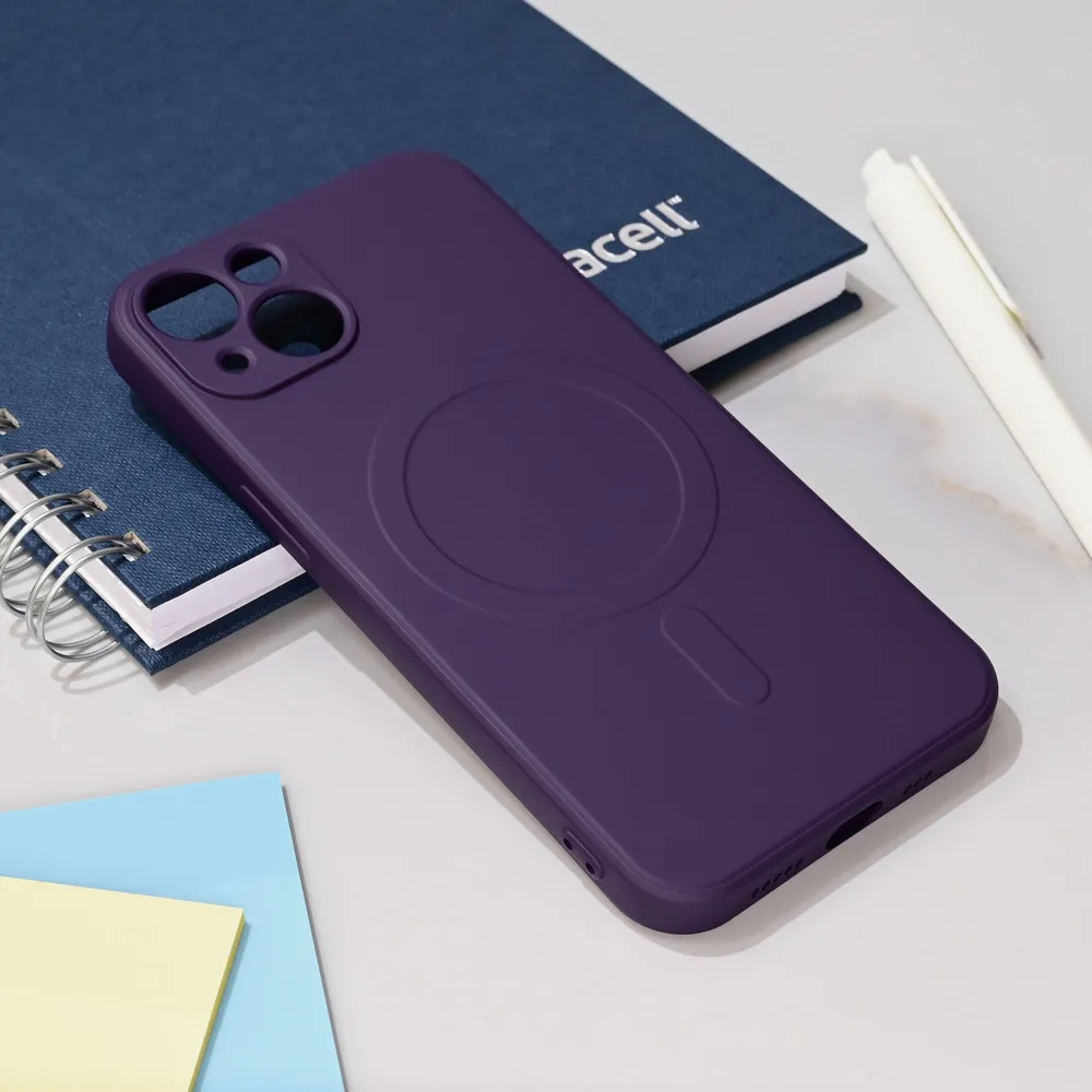 Maska Teracell Giulietta Magsafe za iPhone 13 6.1 tamno ljubicasta