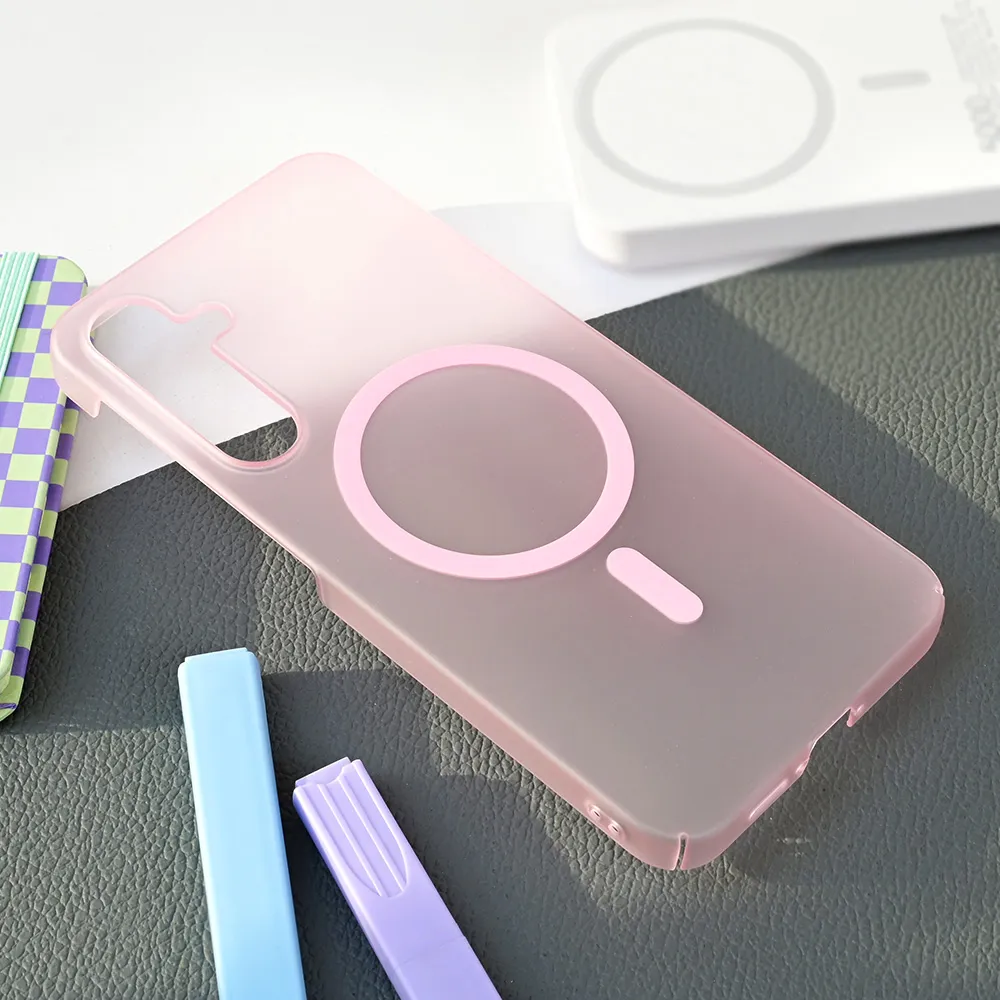 Maska Magsafe Matte PC za Samsung A556B Galaxy A55 5G roze