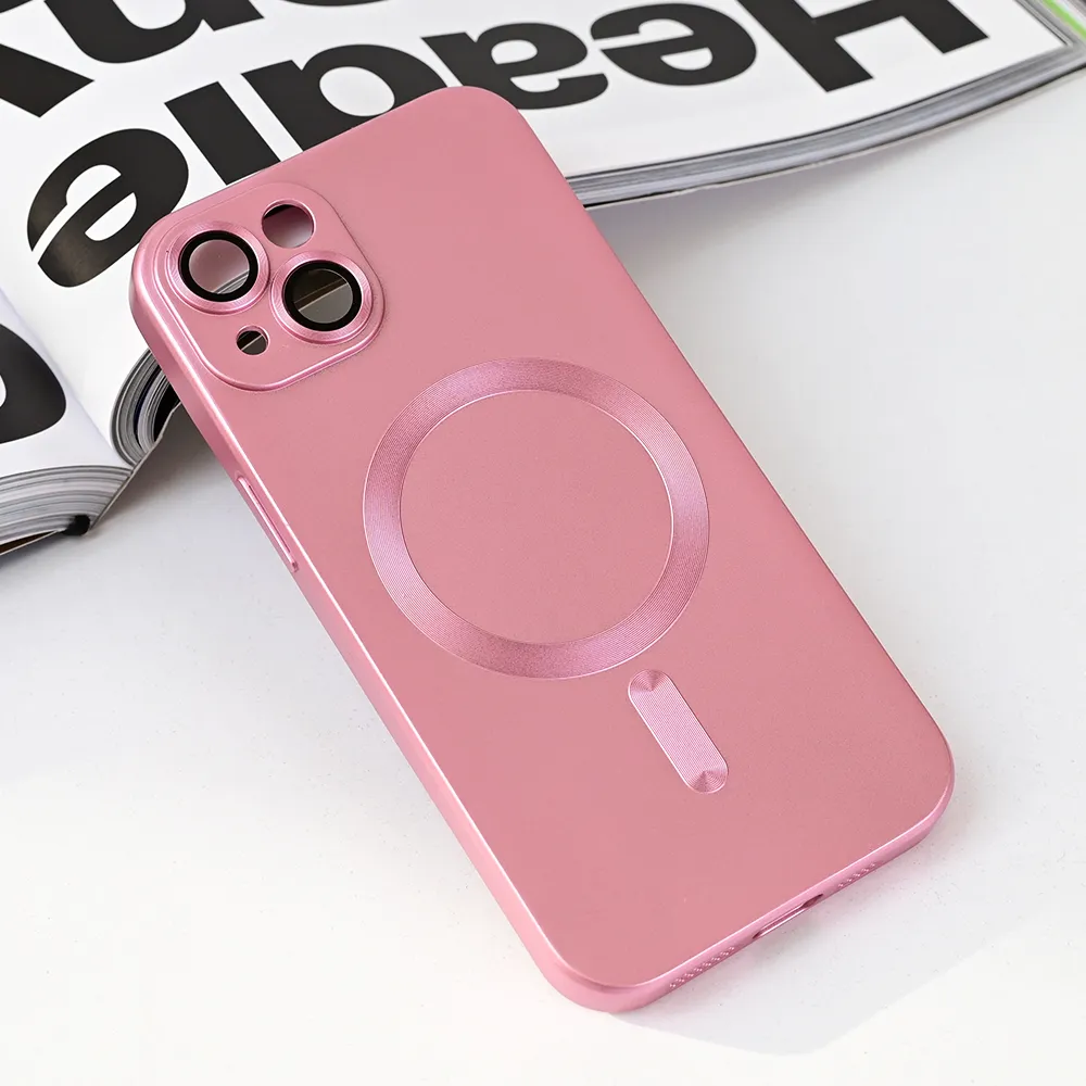 Maska Magsafe Chrome za iPhone 13 6.1 roze