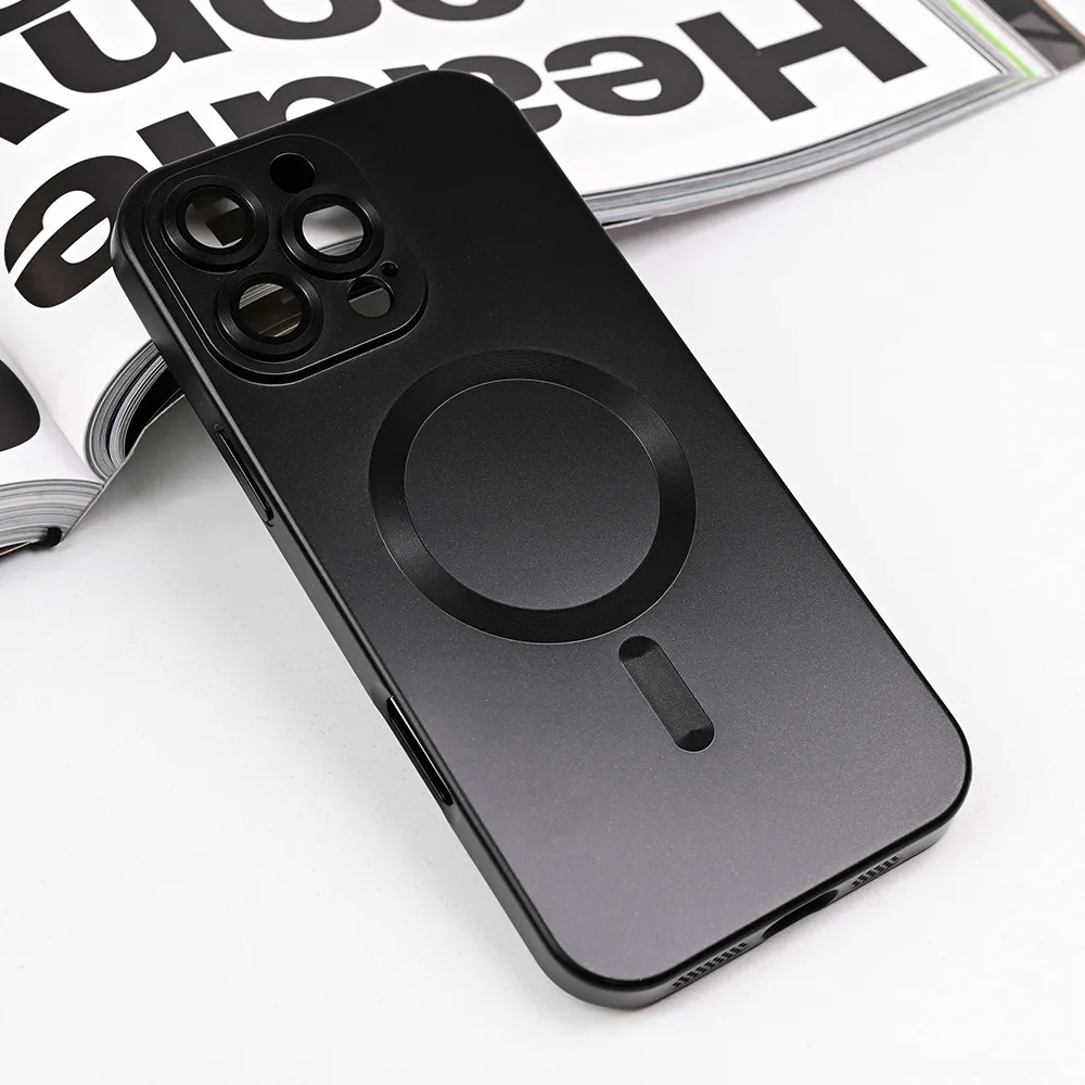 Maska Magsafe Chrome za iPhone 16 Pro Max 6.9 crna