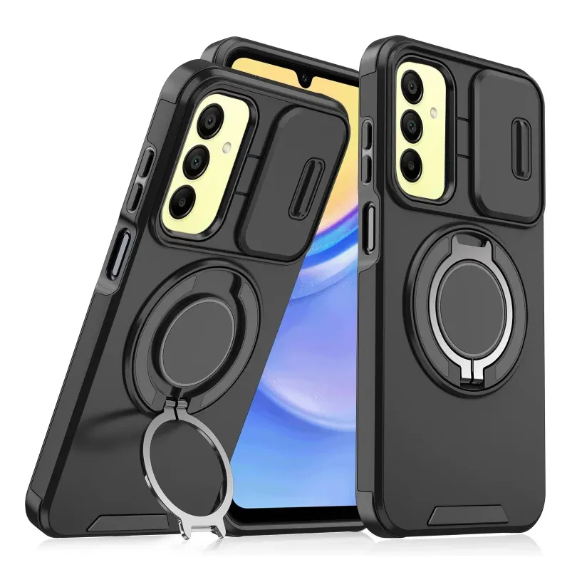 Maska CamShield Ring stand za Samsung A165F Galaxy A16 crna
