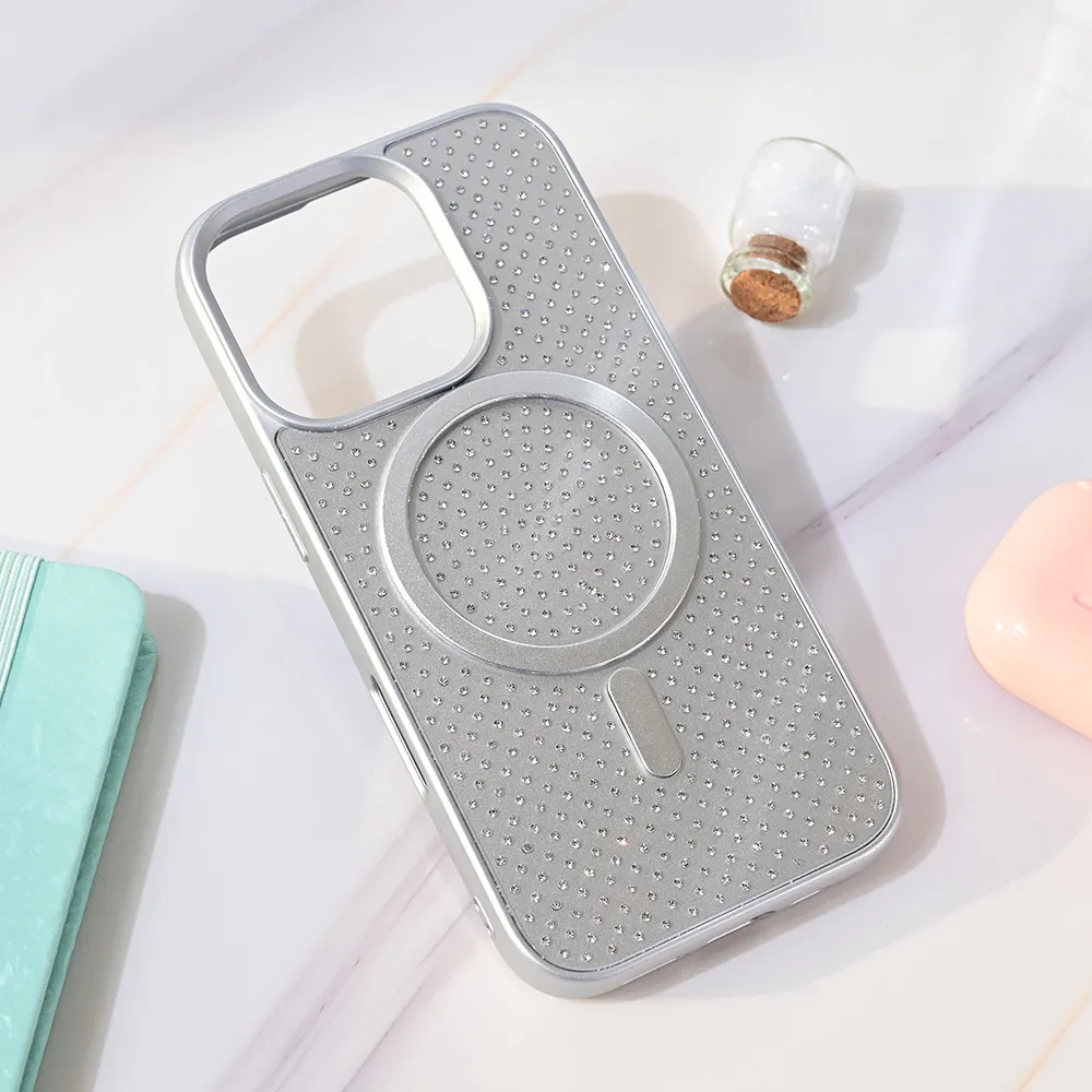 Maska Magsafe Crystal Glow za iPhone 16 Pro 6.3 srebrna