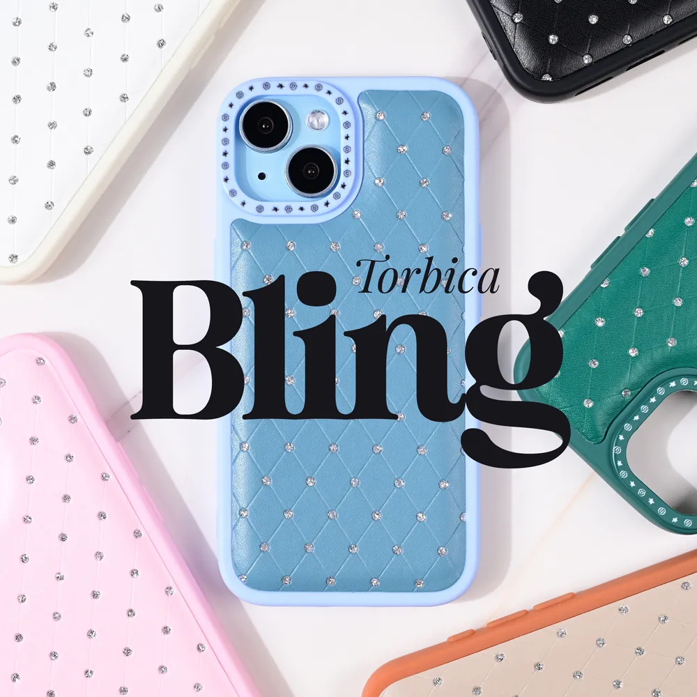 Maska Bling za iPhone 15 6.1 zelena