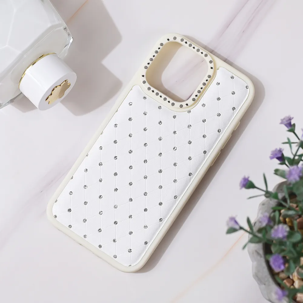 Maska Bling za iPhone 15 Pro Max 6.7 bela