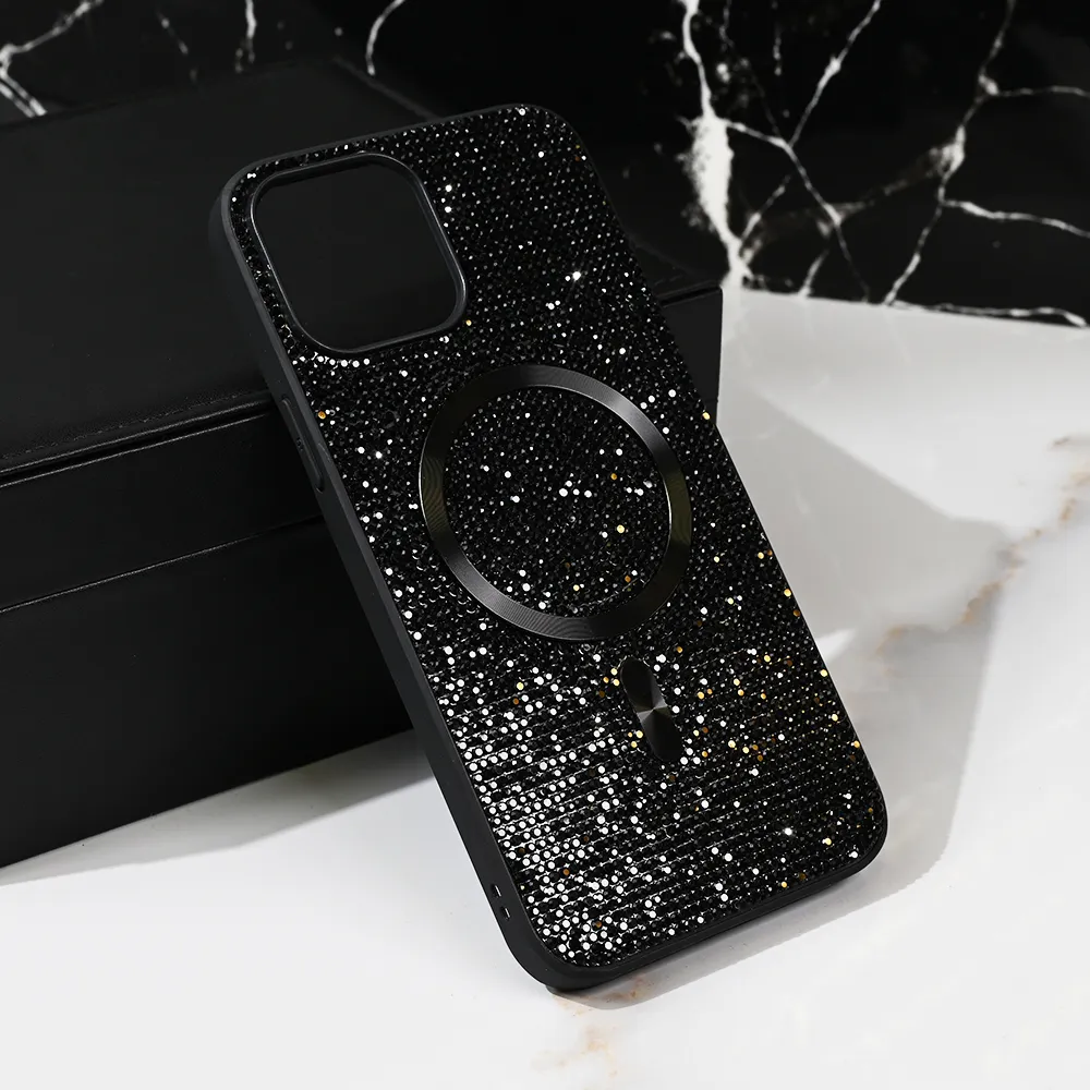 Maska Magsafe Glam za iPhone 15 Pro Max 6.7 crna