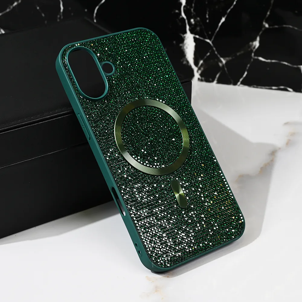 Maska Magsafe Glam za iPhone 16 Plus 6.7 zelena