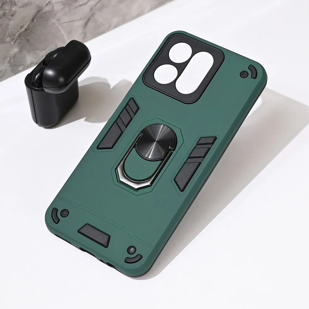 Maska Hard Ring za Honor 200 Smart/Honor X7c tamno zelena