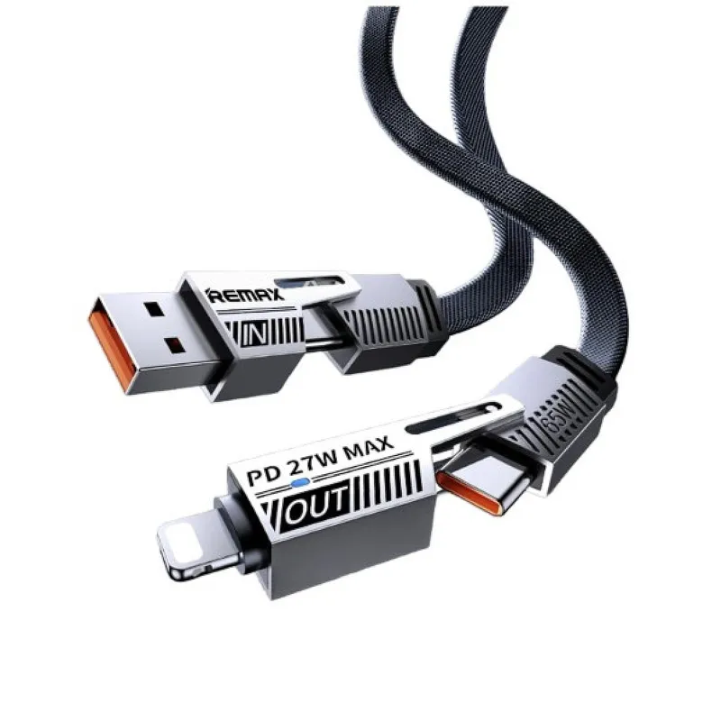 Data kabl REMAX RC-C189 65W Zinc Alloy Braided 4-in-1 Fast Charging, 1m