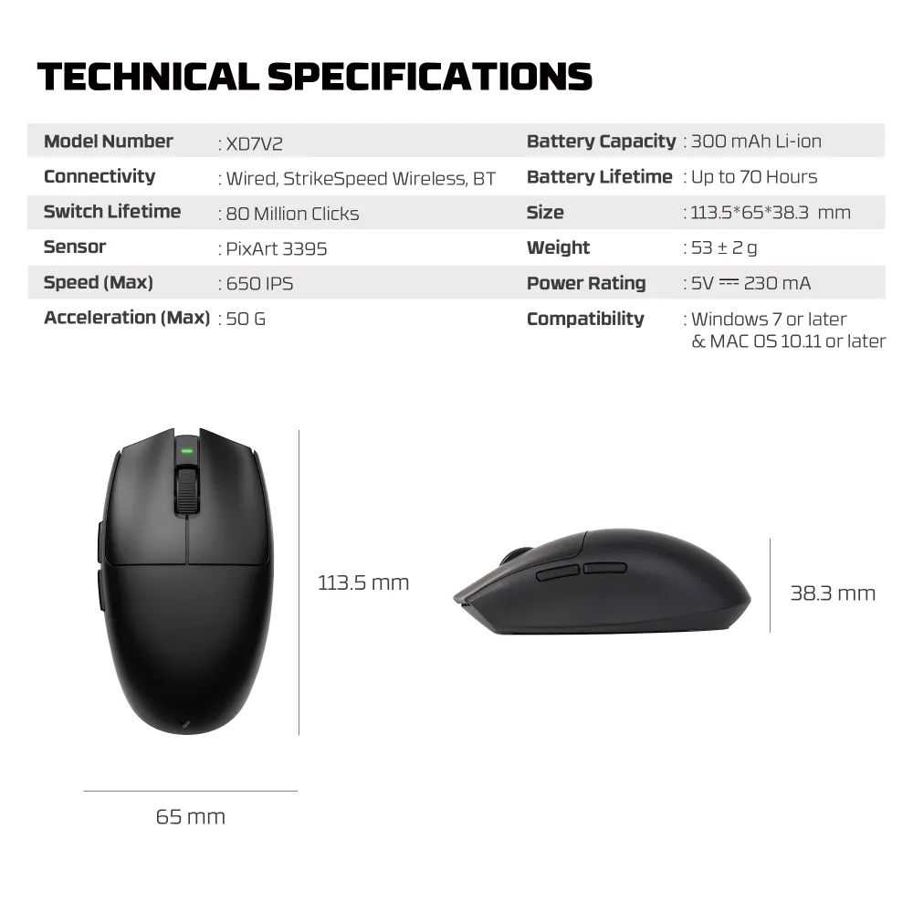 Mis Wireless Gaming Fantech XD7V2 Aria II beli