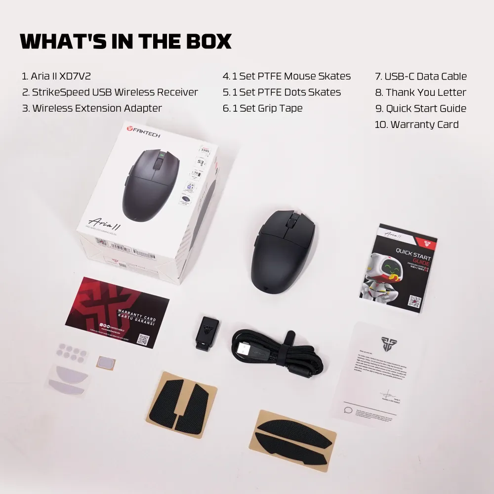 Mis Wireless Gaming Fantech XD7V2 Aria II beli