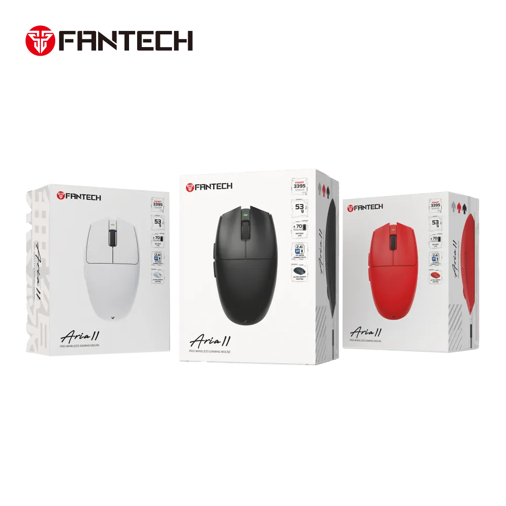 Mis Wireless Gaming Fantech XD7V2 Aria II crveni