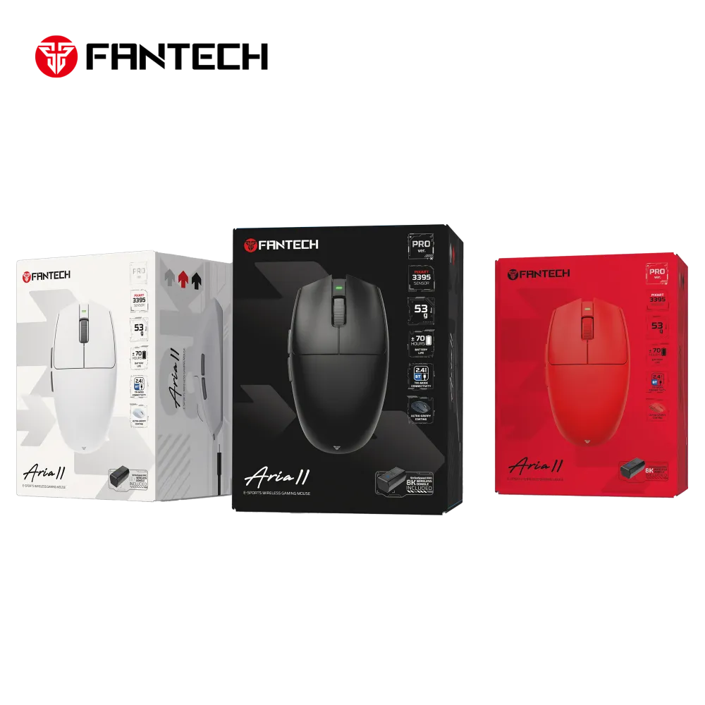 Mis Wireless Gaming Fantech XD7V2P Aria II PRO crni