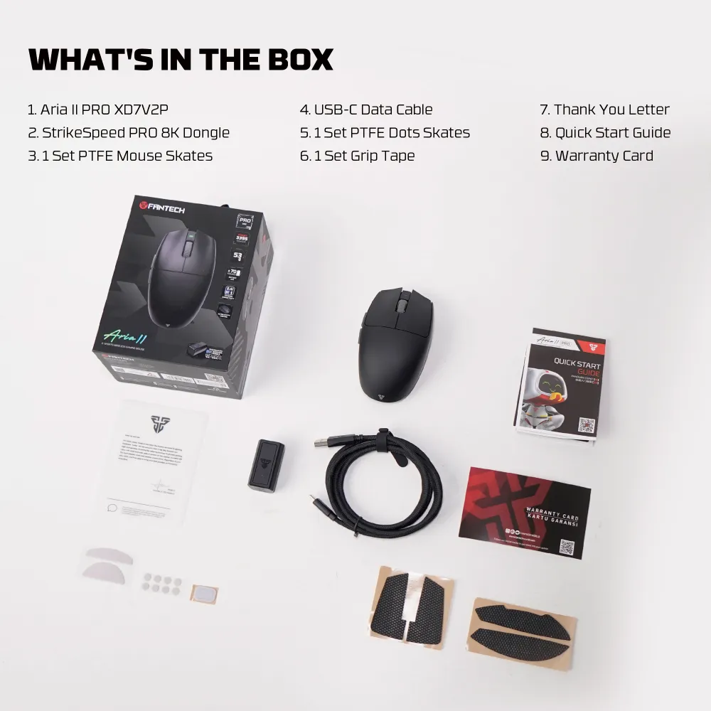 Mis Wireless Gaming Fantech XD7V2P Aria II PRO beli