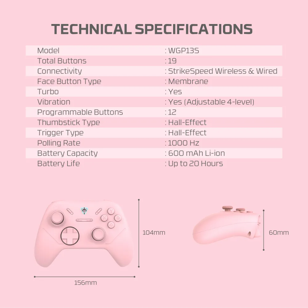Joypad wireless Fantech WGP13S Revolver III Sakura