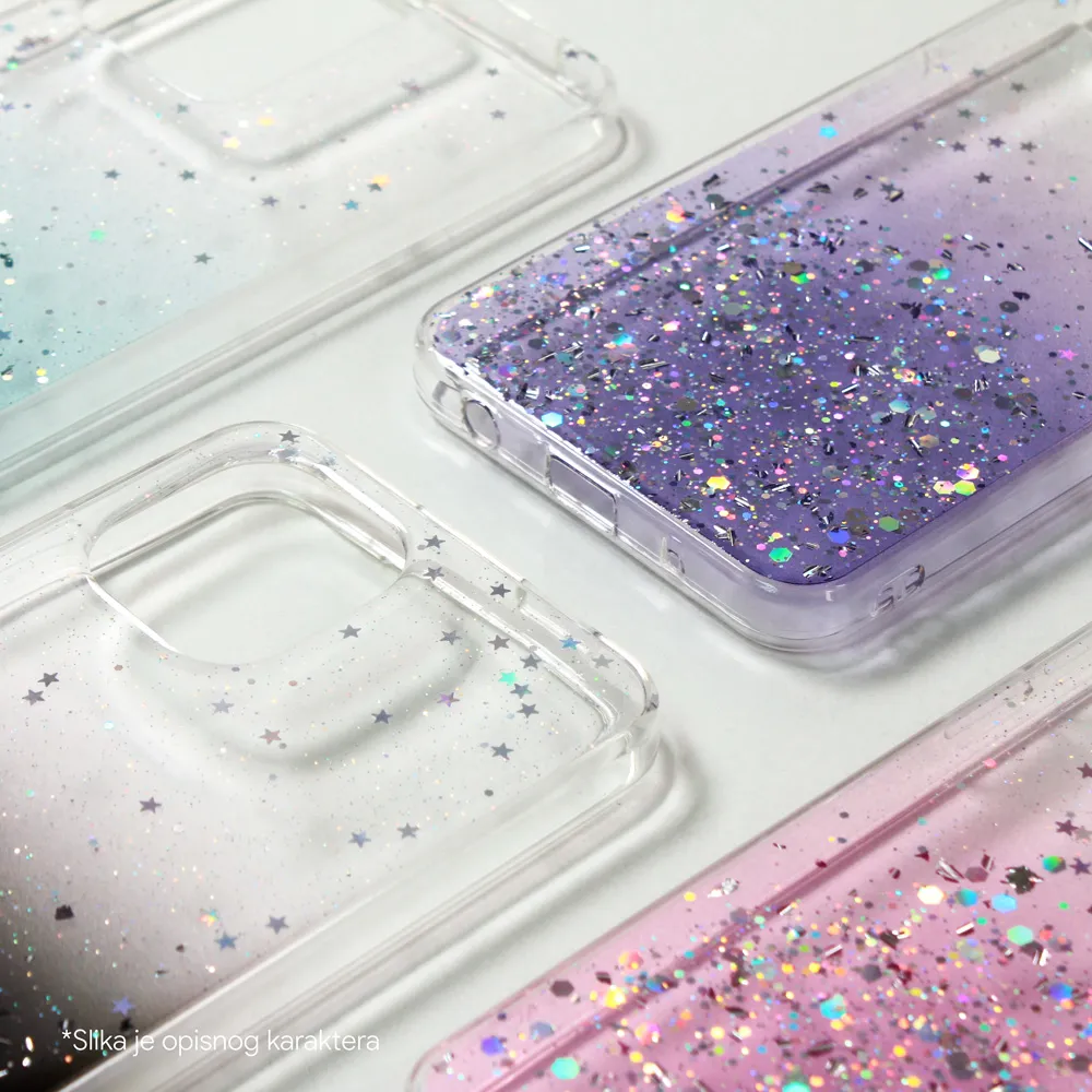 Maska Silikonska Glitter za Samsung A065F Galaxy A06 5G crna