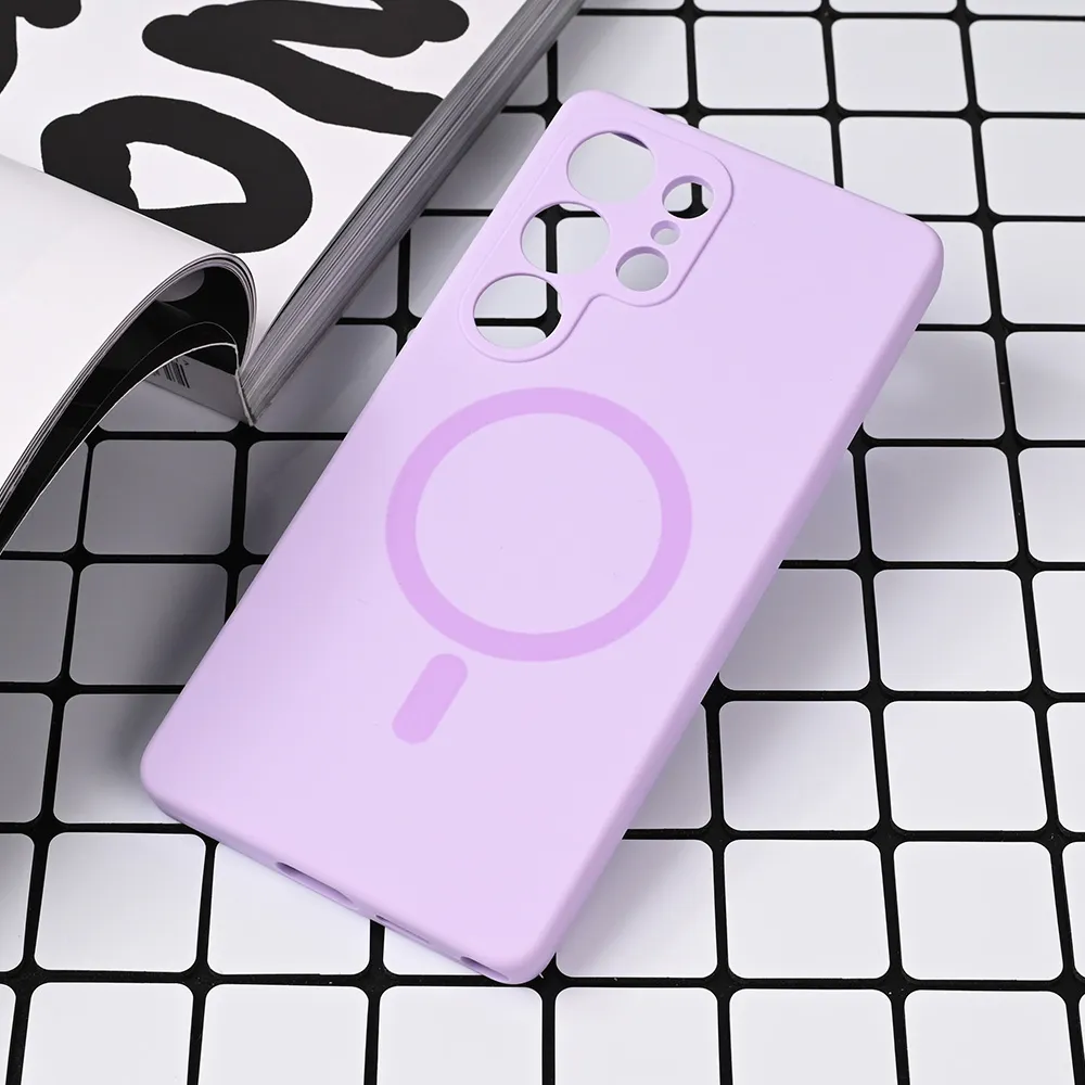 Maska Magsafe Pure color za Samsung S938B Galaxy S25 Ultra lila