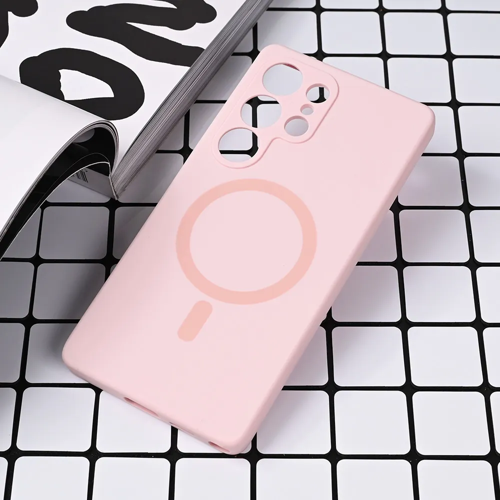 Maska Magsafe Pure color za Samsung S938B Galaxy S25 Ultra roze