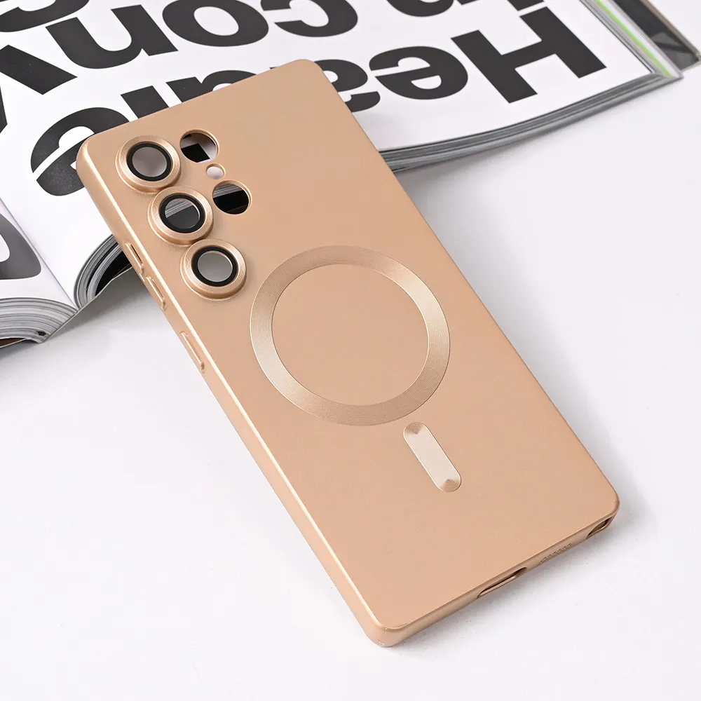 Maska Magsafe Chrome za Samsung S938B Galaxy S25 Ultra zlatna