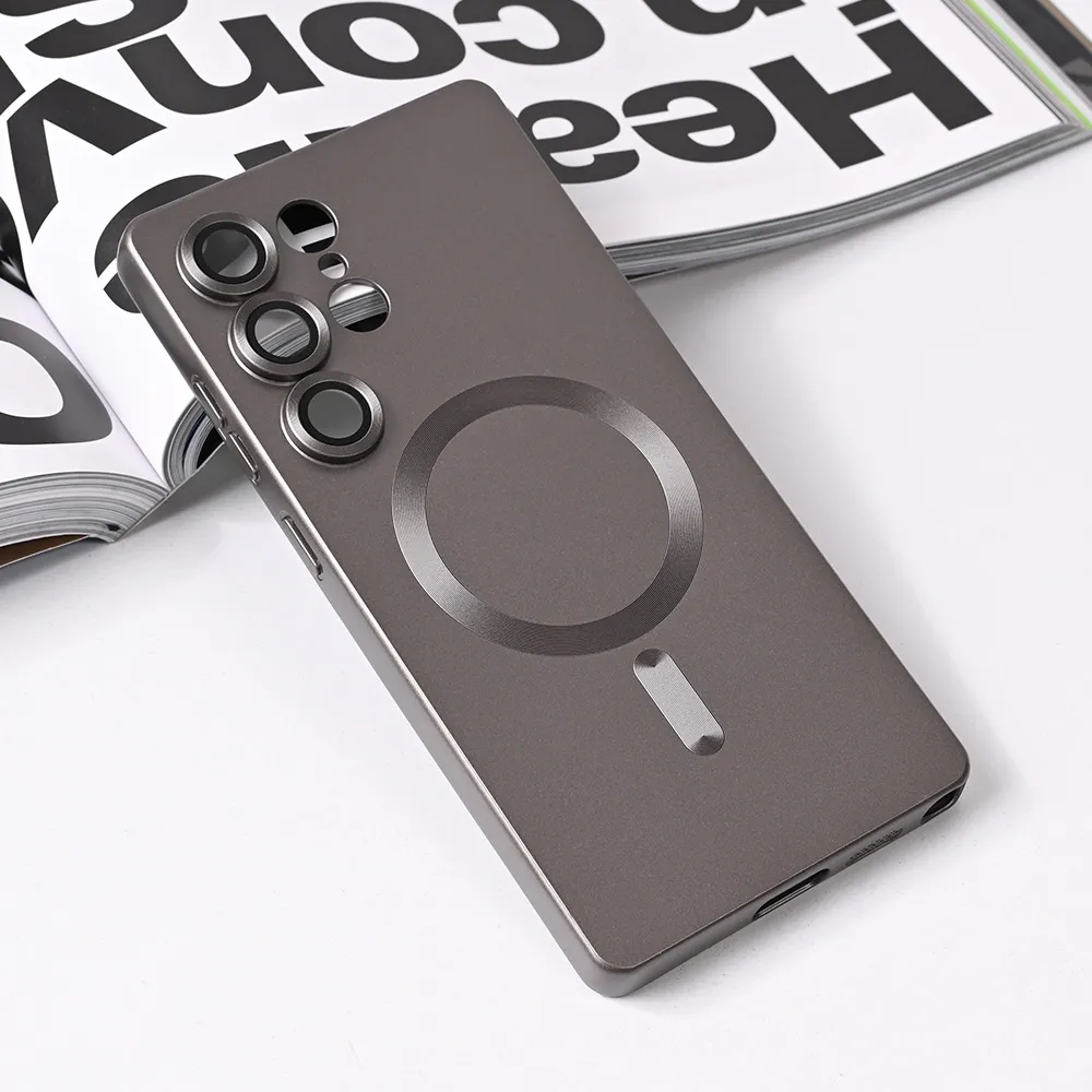 Maska Magsafe Chrome za Samsung S938B Galaxy S25 Ultra siva