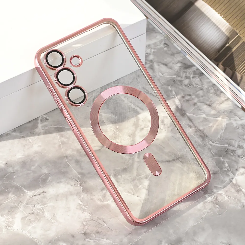 Maska Magsafe Lux za Samsung S936B Galaxy S25 Plus roze