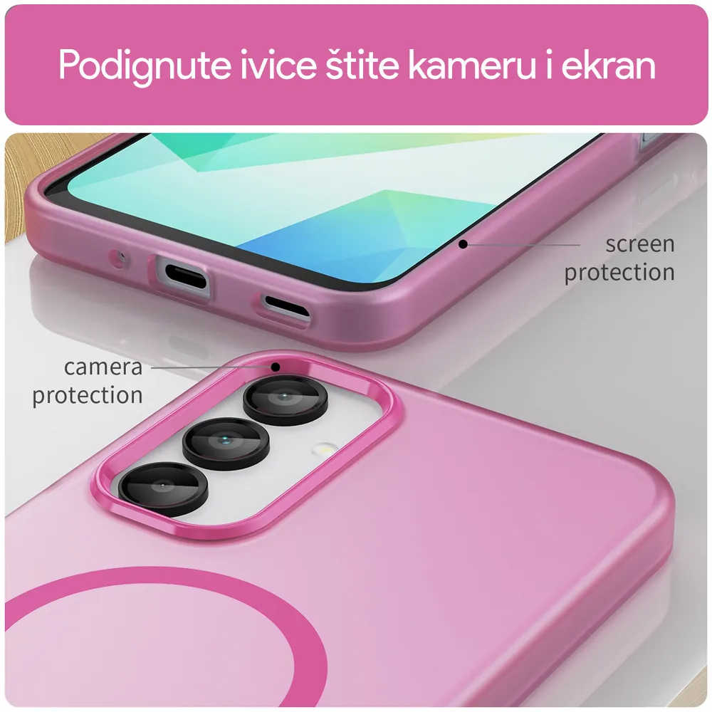 Maska Magsafe Pastel za Samsung A266B Galaxyg A26 5G bela