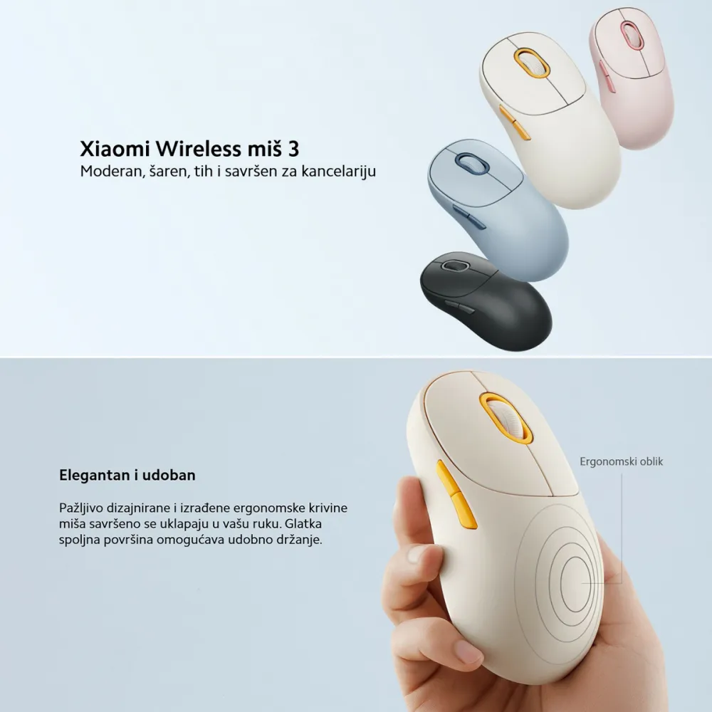 Xiaomi Mi wireless mis 3 crni