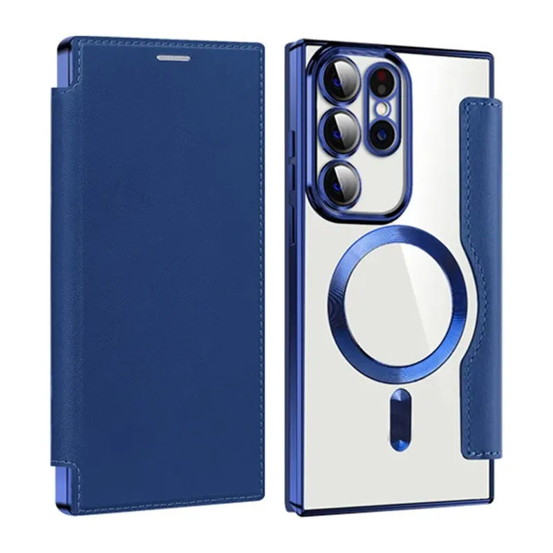 Maska Magsafe Lux Bi Fold za Samsung S918B Galaxy S23 Ultra plava